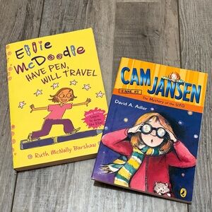 Ellie McDoodle and Cam Jansen Kids Book Set